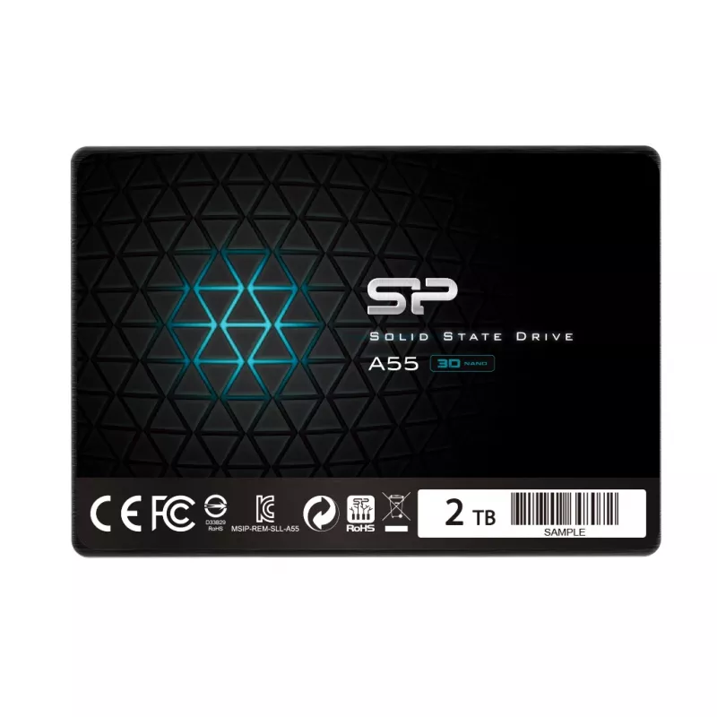 2,5 collu SATA III SSD Silicon Power Ace A55 — 2 TB, 560/530 MB/s, 3D NAND