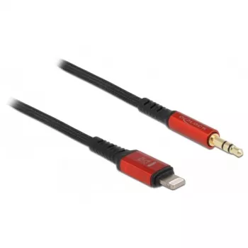 Audio kabelis DeLOCK 86587 1,5 m 3,5 mm Lightning melns