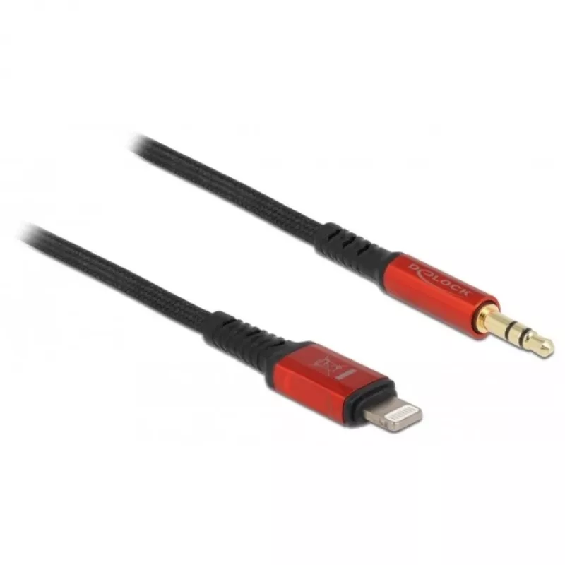Audio kabelis DeLOCK 86587 1,5 m 3,5 mm Lightning melns