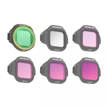 Sunnylife 6 filtru komplekts MCUV + CPL + ND8 + ND16 + ND32 + ND64 MINI 5 Pro
