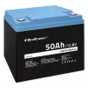 LiFePO4 akumulators QOLTEC 12.8V 50Ah (modelis 53704) rezerves barošanai un enerģijas uzglabāšanai