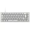 Mehāniskā TKL spēļu tastatūra XTRFY K5 RGB — bez ciparu bloka, caurspīdīga/balta