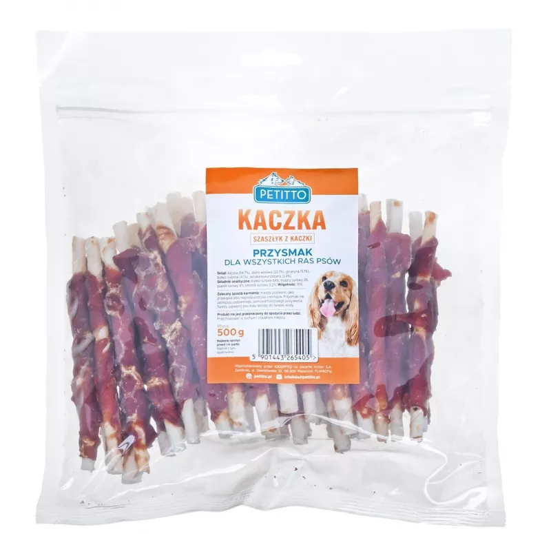 PETITTO Pīles kebaba kārumi suņiem, 500 g