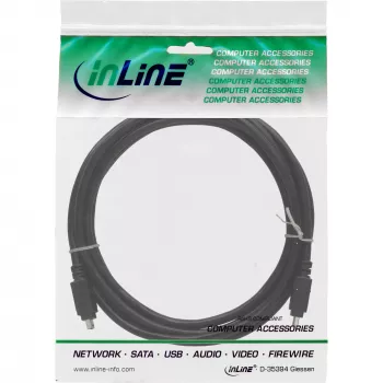 InLine FireWire 400 1394 kabelis 4 kontaktu vīrišķais / vīrišķais 3 m