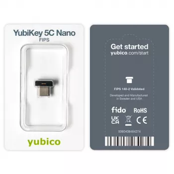 YubiKey Yubico 5C Nano FIPS drošības atslēga 2048 bitu RSA