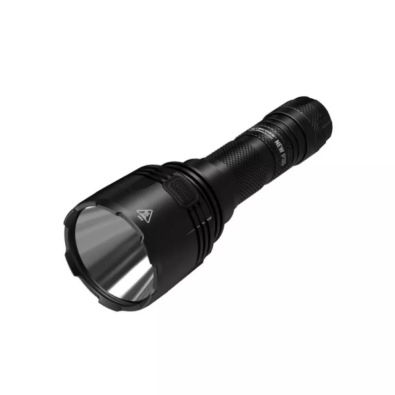 Medību lukturis Nitecore NEW P30 — 1000 lm, 5000 mAh, USB uzlādējams, IP68, alumīnijs, 155,5 mm, 158,5 g