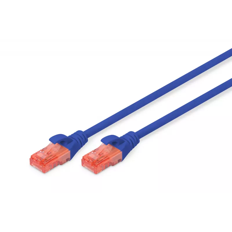 Tīkla kabelis Digitus CAT 6 U/UTP RJ-45 Cat6 1m Zils