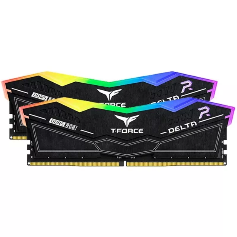 DIMM 32 GB DDR5-6400 (2x 16 GB) Dual-Kit, Arbeitsspeicher schwarz, FF3D532G6400HC32ADC01, Delta RGB, INTEL XMP, AMD EXPO