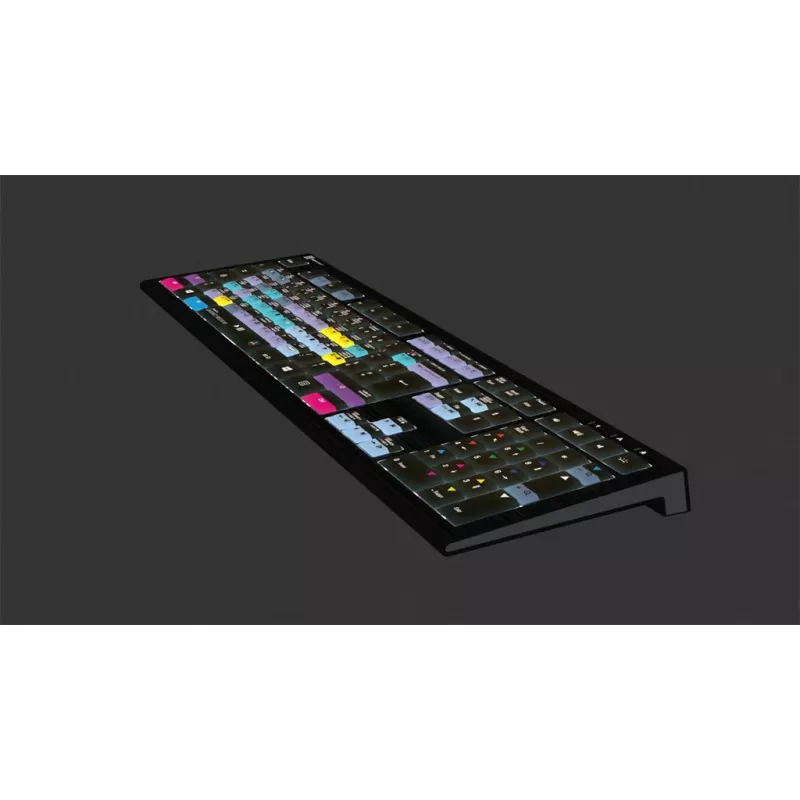 Logickeyboard ASTRA 2 USB tastatūra, AZERTY izkārtojums, angļu valoda, melna