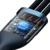 USB kabelis Baseus CASS030003 1,2 m USB A USB C/Micro USB-A/Lightning zils