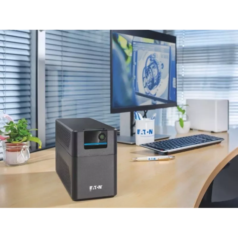 UPS Eaton 5E Gen2 700 Line-Interactive 0.7 kVA (360 W), 2 Type E ligzdas, melns, kompakts