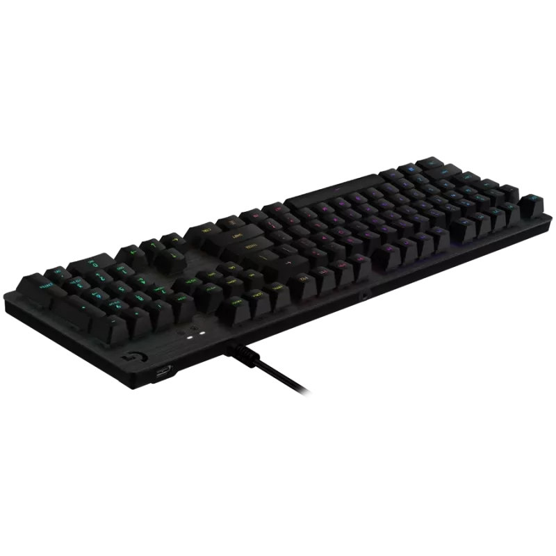 LOGITECH G513 vadu LIGHTSYNC mehāniskā spēļu tastatūra - CARBON - US INT'L - USB - TAKTILA