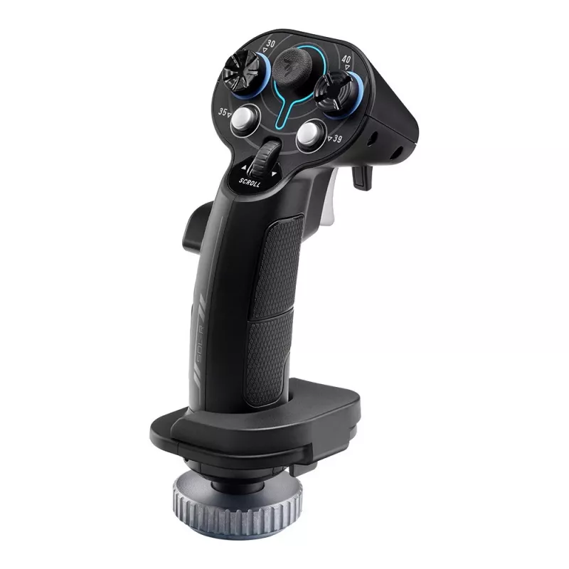 Flightstick pievienojamais rokturis Thrustmaster Sol-R 3 AVA, melns, USB Type-C, analogais/digitālais, PC, 75×115×200 mm