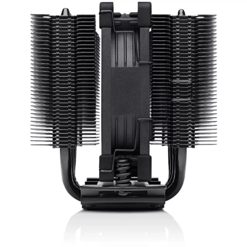 CPU dzesētājs Noctua NH-D9L CHROMAX.Melns — 92 mm ventilators, 400–2000 RPM, 22,6 dB, izmēri 95×95×110 mm, svars 531 g