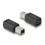 DeLOCK USB 2.0 adapteris, USB Type-C (sievišķais) uz Type-B (vīrišķais), 65839