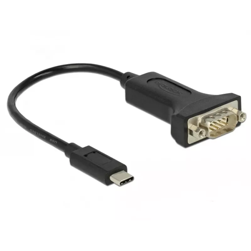 Seriālais kabelis DeLOCK 63908 melns 0,15 m DB-9