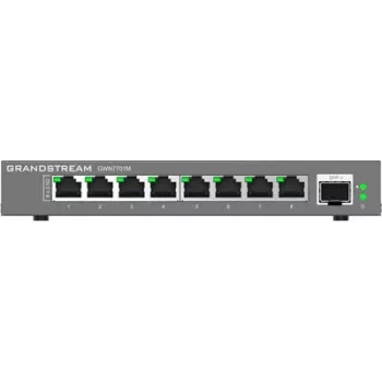Grandstream Networks GWN7701M tīkla slēdzis Nepārvaldīts 2.5G Ethernet (100/1000/2500) Melns