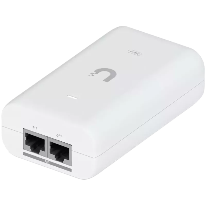 Ubiquiti UniFi UACC-PoE++-10G-EU 10G PoE++ adapteris (60W), var darbināt UniFi PoE++ ierīces, samazināt atkarību no PoE slēdža barošanas un nodrošināt Multi-Gigabit LAN savienojumu