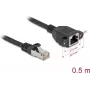Tīkla kabelis DeLOCK 90774 Melns 0.5m Cat6a S/FTP RJ-45