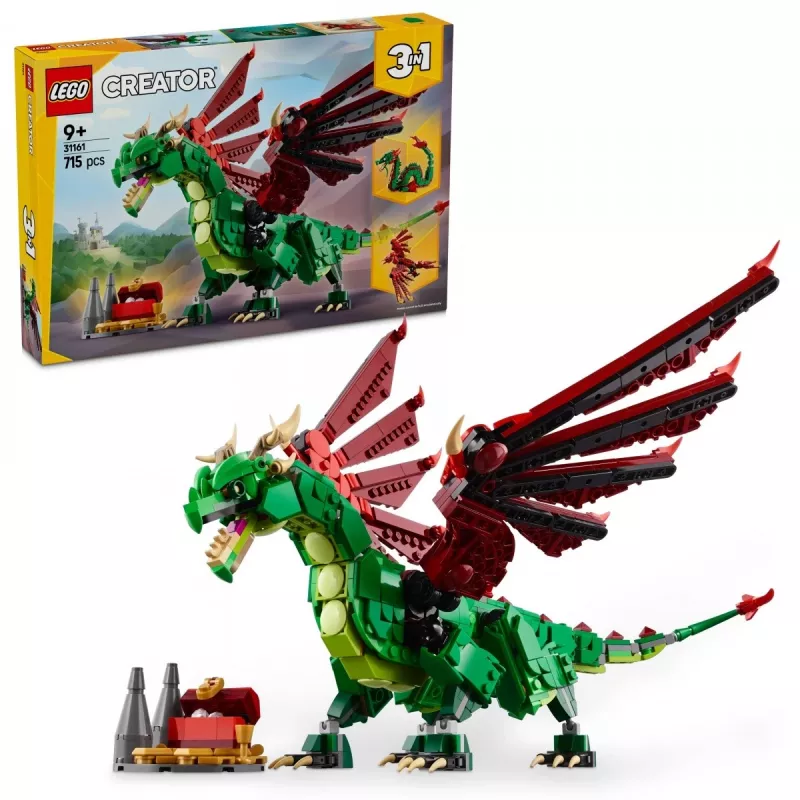 LEGO CREATOR 3 IN 1 31161 Viduslaiku pūķis
