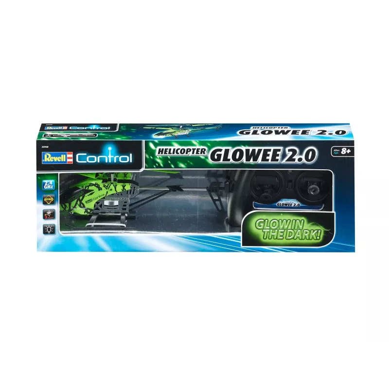 Helikopters REVELL Revell GLOWEE 2.0 ar žiroskopu, LiPo 250 mAh, vecumam no 8 gadiem
