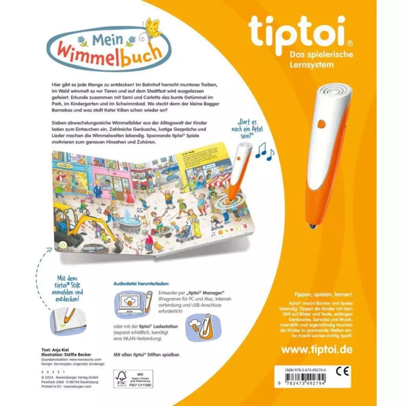 tiptoi Mein Wimmelbuch, mācību grāmata