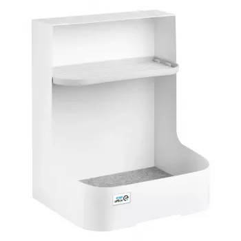 Ergo Office zem galda uzglabāšanas kaste / organizators ar piederumu plauktu, balta, maks. 5 kg, ER-442