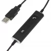 Mono USB austiņas Plusonic 10.1P — vienas auss USB austiņas, saderīgas ar Teams un Skype