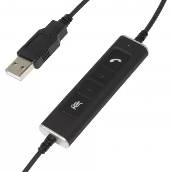 Mono USB austiņas Plusonic 10.1P — vienas auss USB austiņas, saderīgas ar Teams un Skype