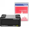 Ārējais RDX diskdziņa komplekts Tandberg Data Overland-Tandberg O-T ar 2 TB HDD, USB 3.2 Gen 1, nepārtraukti 260 MB/s, melns