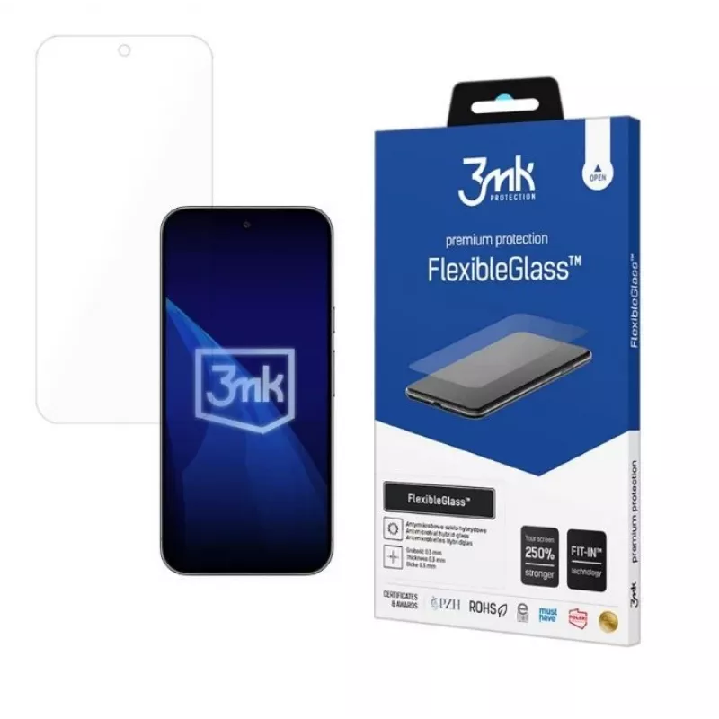 Rūdīta FlexibleGlass ekrāna aizsargs 3MK Google Pixel 10 Pro XL