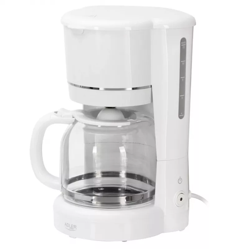 Adler AD 4383w Pilienu kafijas automāts maltai kafijai 1,5 L balts