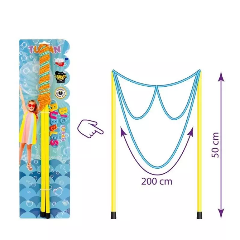 Burbuļu nūjiņa TUBAN GIANT BUBBLE WAND GLASSES, no 3 gadu vecuma