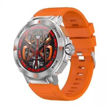 BlitzWolf BW-AT5 oranžs viedpulkstenis ar Bluetooth un sirdsdarbības monitoru