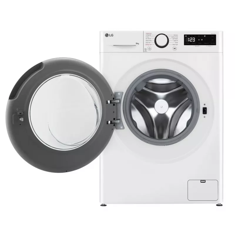 LG | Veļas mazgājamā mašīna | F2WR508SWW | Energoefektivitātes klase A-10% | Priekšējā ielāde | Mazgāšanas ietilpība 8 kg | 1200 apgr./min | Dziļums 47.5 cm | Platums 60 cm | Displejs | LED | Tvaika funkcija