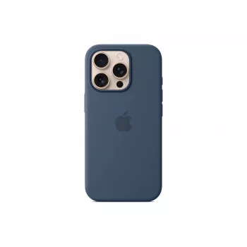 Silicone maciņš ar MagSafe iPhone 16 Pro – Denim