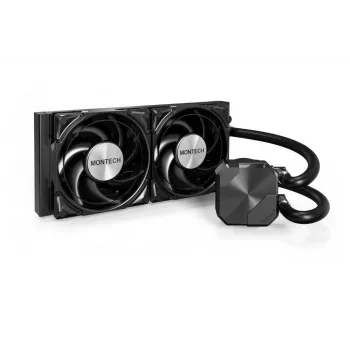 Montech HyperFlow Silent 240 Processor All-in-one liquid cooler 12 cm Melns 1 gab.