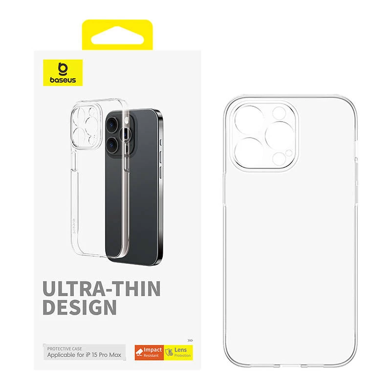 Telefona maciņš iPhone 15 Pro Max Baseus OS-Lucent sērija (caurspīdīgs)