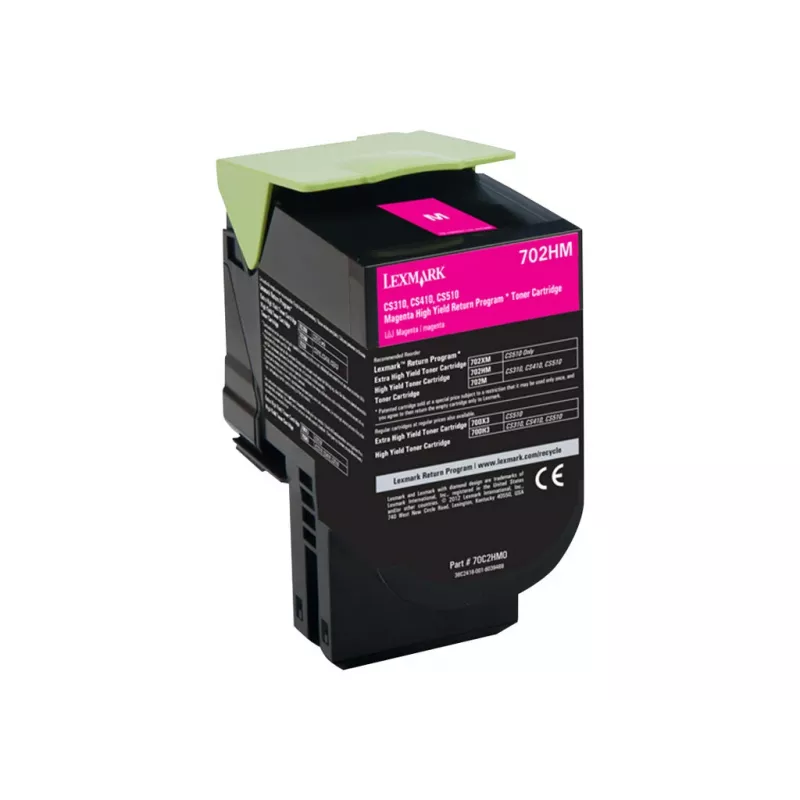 tonera kasete Lexmark 702HM fuksīna 3000 lpp