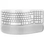 Logitech Wave Keys tastatūra ar polsterētu plaukstas balstu, bezvadu Bluetooth LE QWERTY, bālgana (PAN)