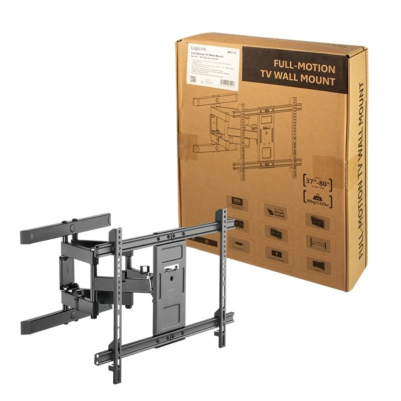 TV stiprinājums LogiLink BP0114 2,03 m (80 collas) Melns