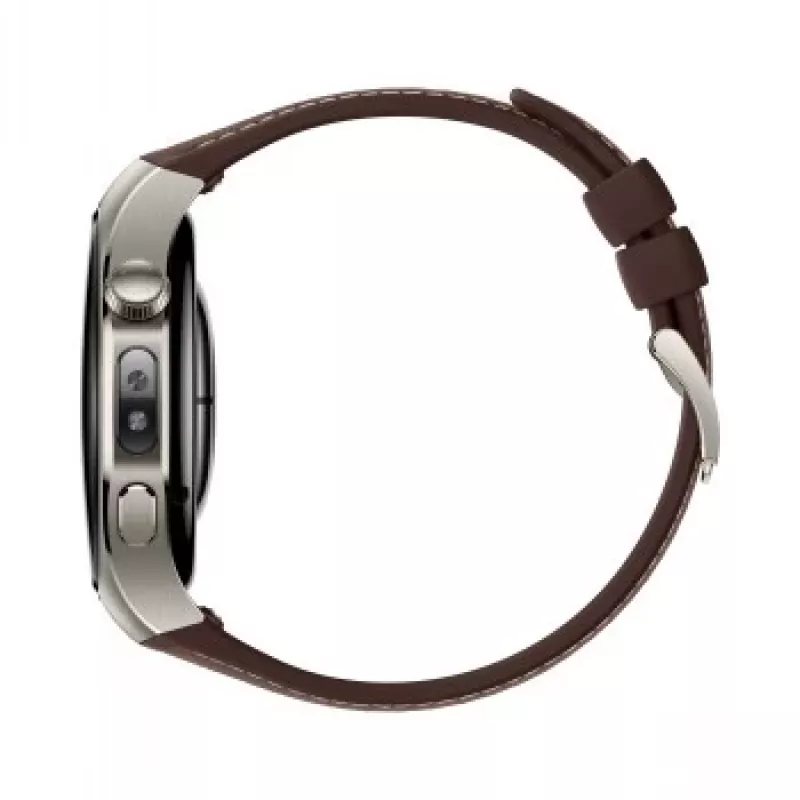 Viedpulkstenis HUAWEI WATCH 5 Classic 46 mm, 1,38 collu AMOLED 466×466, skārienekrāns, GPS, sudraba korpuss, brūna siksniņa