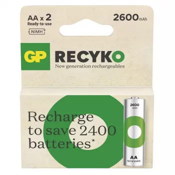 Baterijas R6/AA NI-MH 2 600mAh blister 2gab.