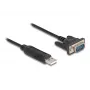 DeLOCK USB 2.0 uz seriālā RS-232 adapteris 50 cm FTDI Melns