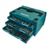 Makita MAKSTOR 3.6 Sīkdaļu kaste Melna, Zila