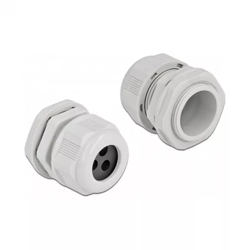 Kabeļu blīvslēgs DeLOCK 60378 Pelēks Plastmasa 2 gab.