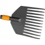 QuikFit lapu grābeklis, mazs melns/oranžs, 22 cm