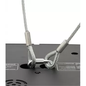 EUROLITE drošības trose A 4x1000mm līdz 15kg melna (58010344)