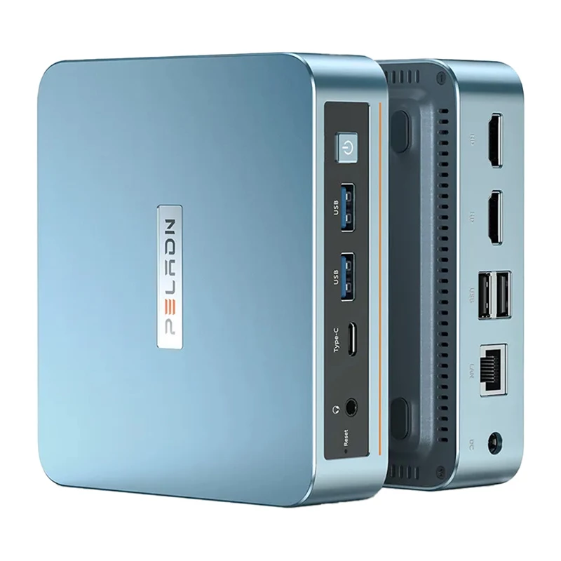 Mini PC Peladn WI-6 N150 — 16GB RAM, 512GB SSD, kompakts galddators