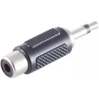 ShiverPeaks BS57030 vadu savienotājs 3,5 mm, melns, nerūsējošais tērauds, vīrišķais/siev. tips